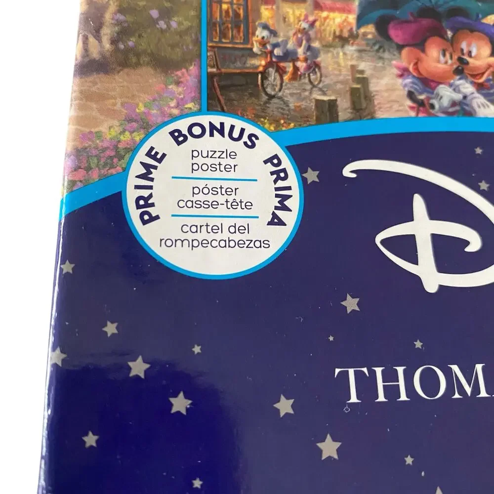 NIB Disney Collection Thomas Kinkade 4-in-1 Multipack World Travel Jigsaw Puzzle